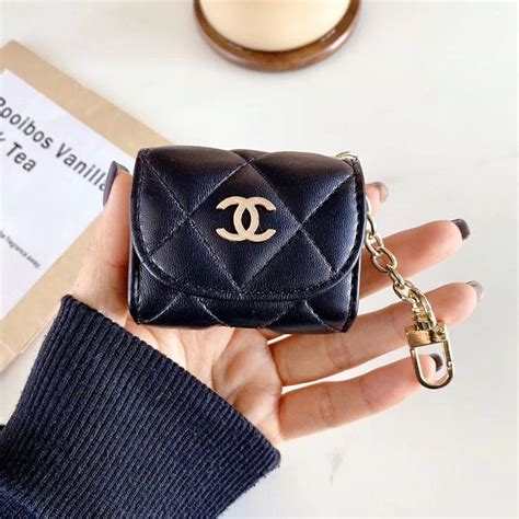 faux chanel airpod case|Chanel 2021 CC Embellished AirPod Pro Case .